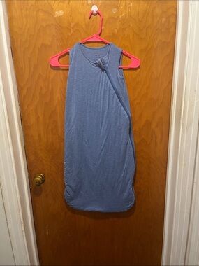 Little Sleepies Blue Sleeveless Sleep Sack with Diagonal Zipper